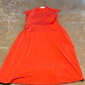Chic Scarlet High Low Women's Dress